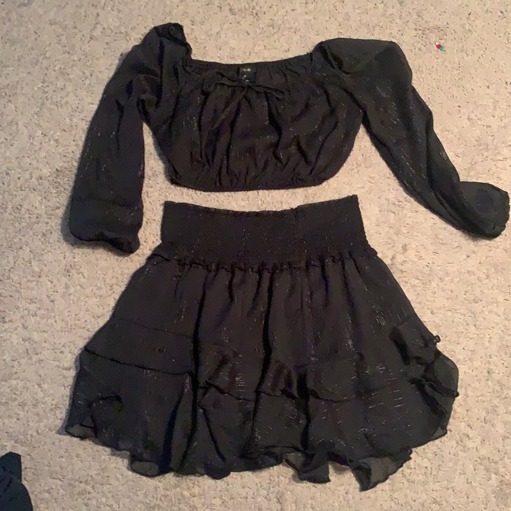 Black Two Piece Set